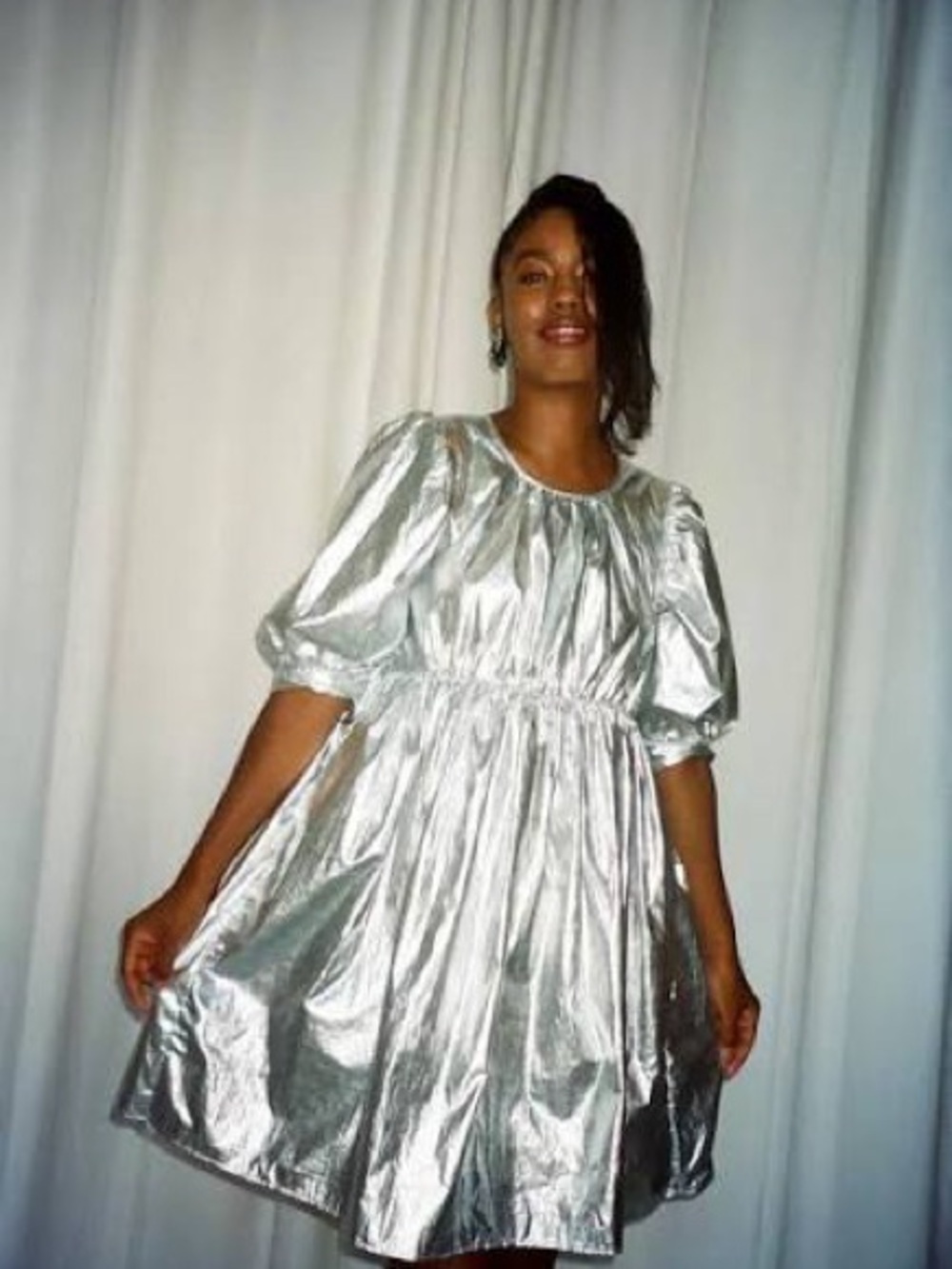 WRAY NAN DRESS IN SILVER